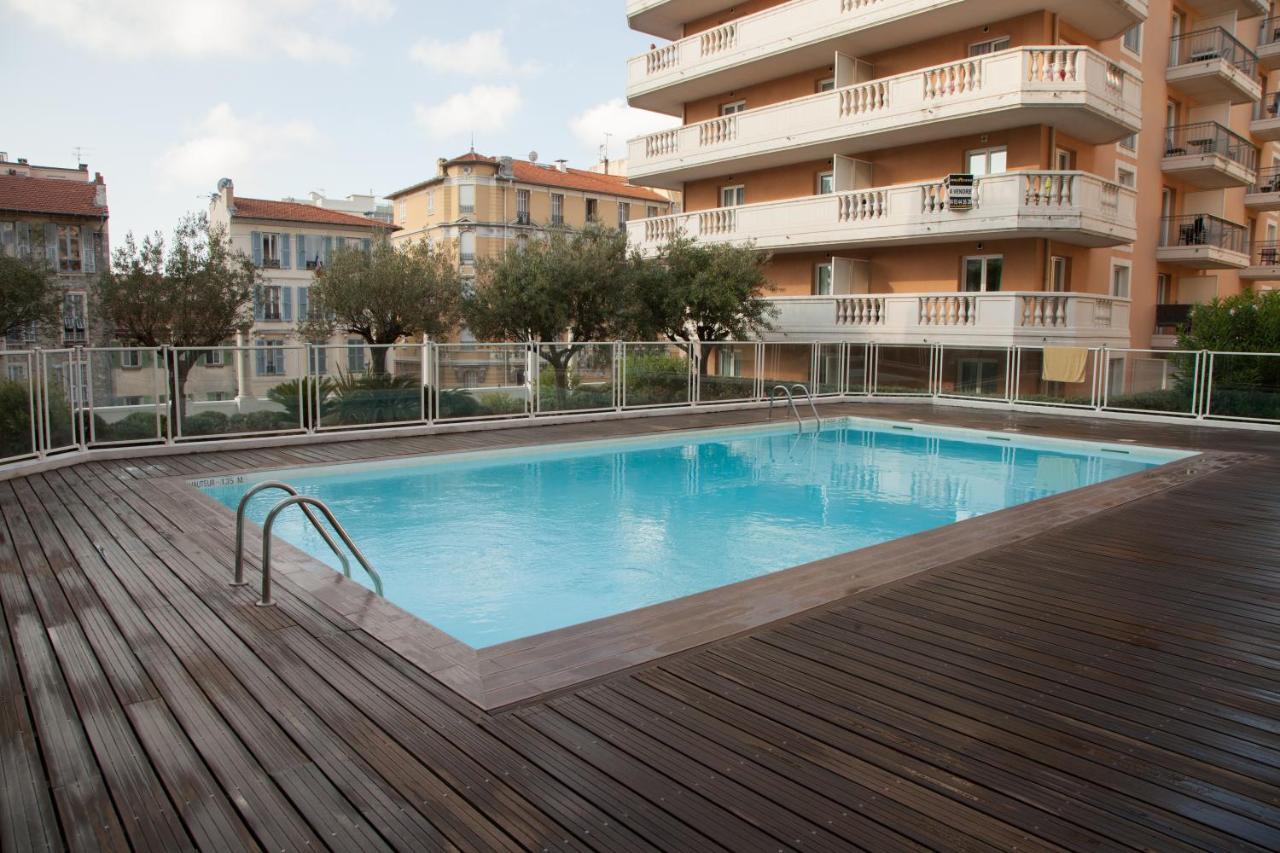 Studio With Swimming Pool 80 Meters Near The Beach Nice Bagian luar foto